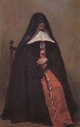Jean Baptiste Camille  Corot La superieure du couvent des Annonciades de Boulogne-sur-Mcr Vers (mk11) USA oil painting artist